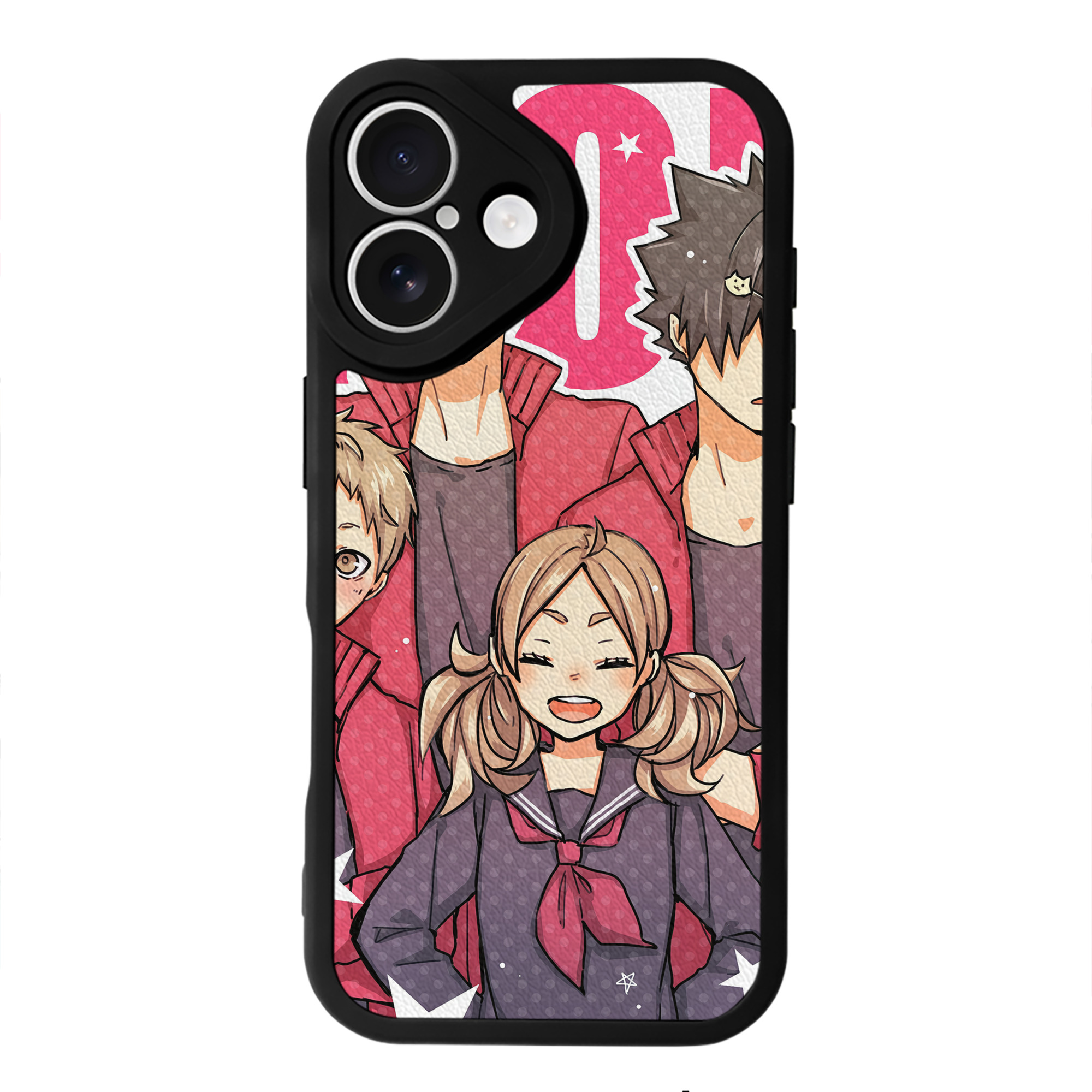 （画像用） ハイキュー!! Haikyu!! 【iPhone 16シリーズ対応】シリコンスマホケース（レザー調） 材質：シリコン
